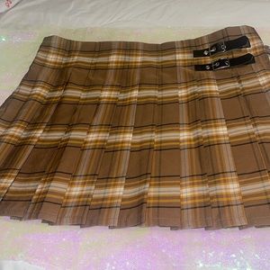 Plaid Pleated School girl skirt